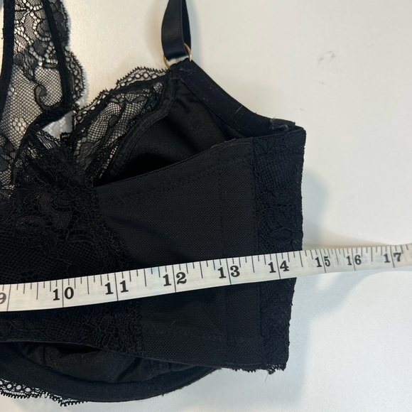 Cacique Black Lace Bra 38F - Picture 8 of 10